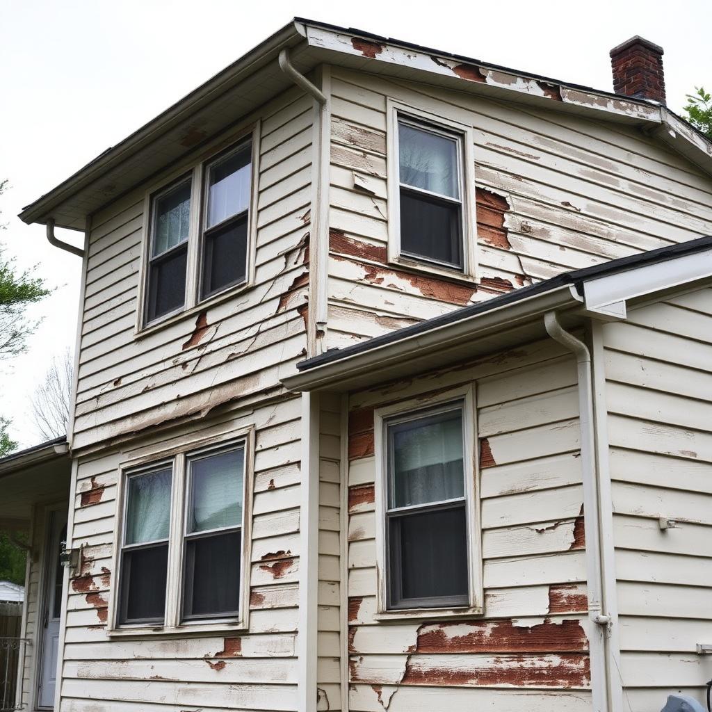 Two-Story Vinyl Refresh before